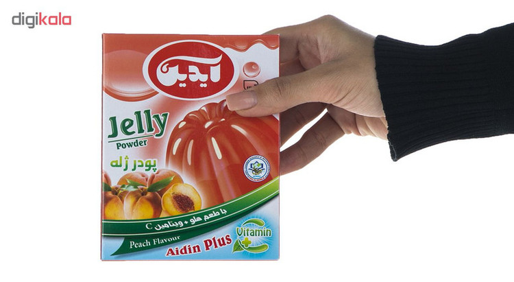 پودر ژله هلو آیدین مقدار 100 گرم