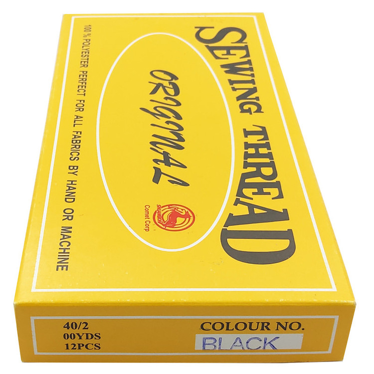 نخ خیاطی مدل BLK کد SHR-60 بسته 12 عددی