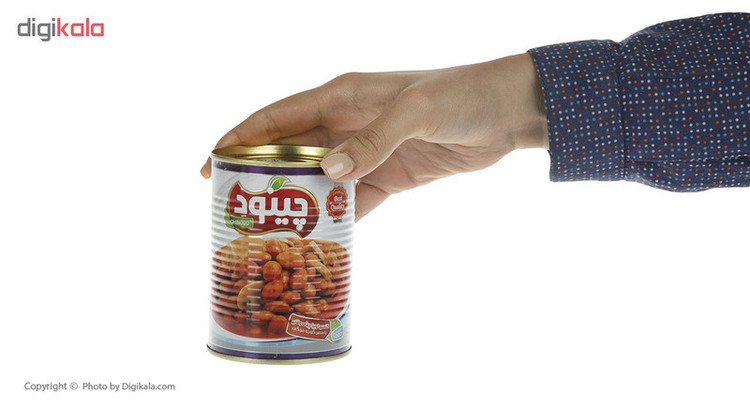 کنسرو لوبیا چیتی و قارچ چینود - 350 گرم