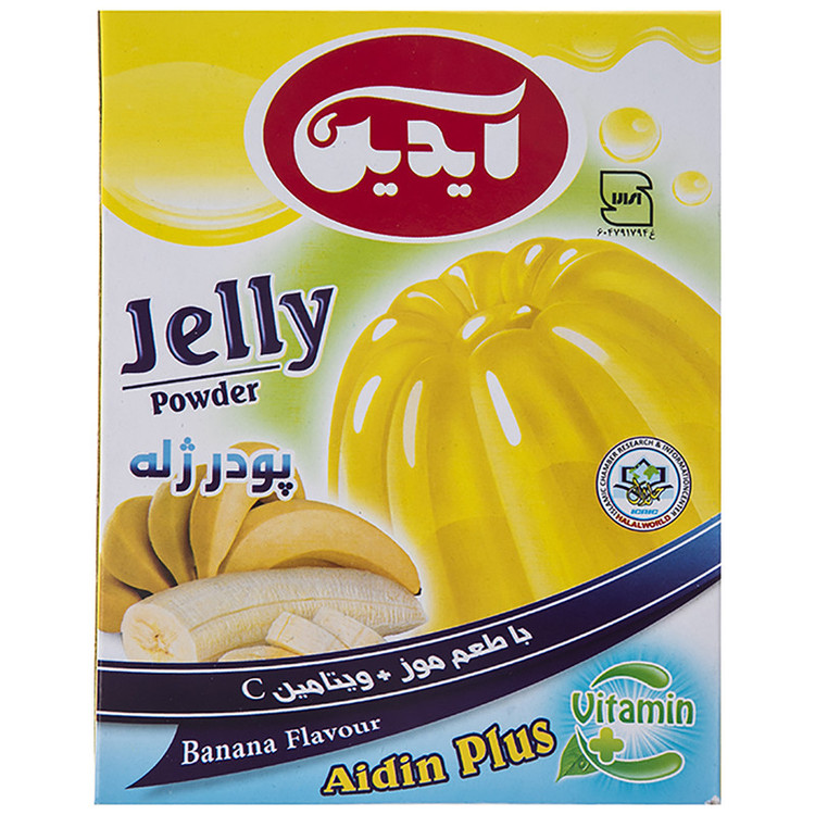 پودر ژله موز آیدین مقدار 100 گرم