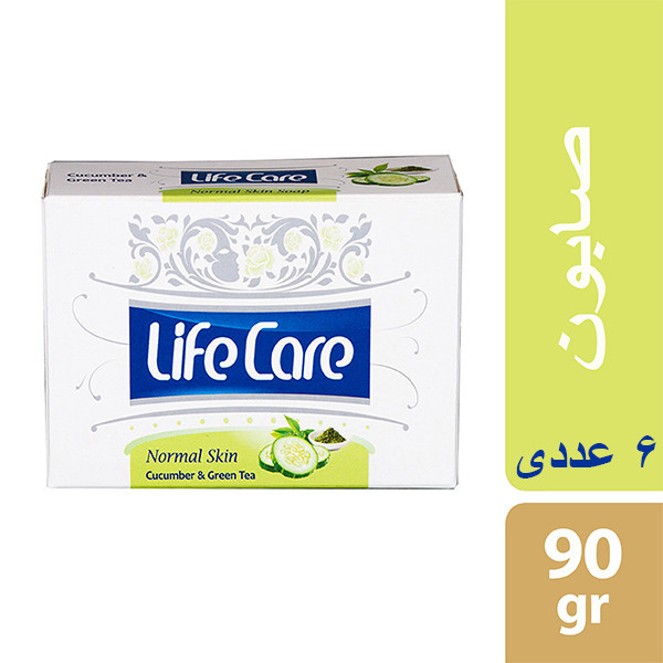 صابون شستشو لایف کر مدل Cucumber Green Tea وزن 90 گرم