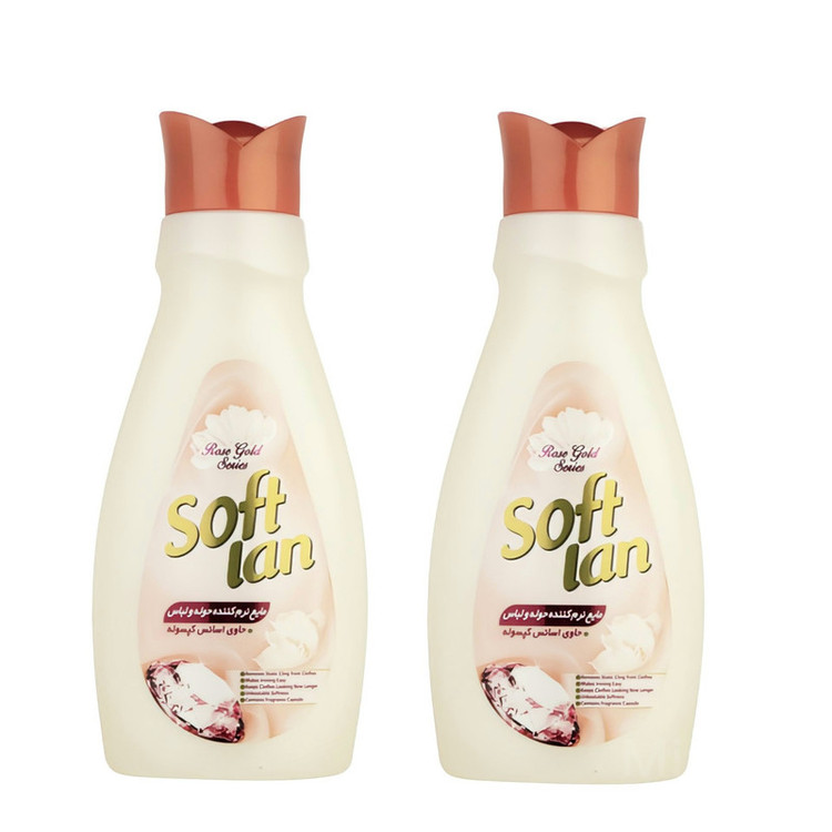 مایع لباسشویی سافتلن مدل Rose حجم 1 لیتر بسته 2 عددی