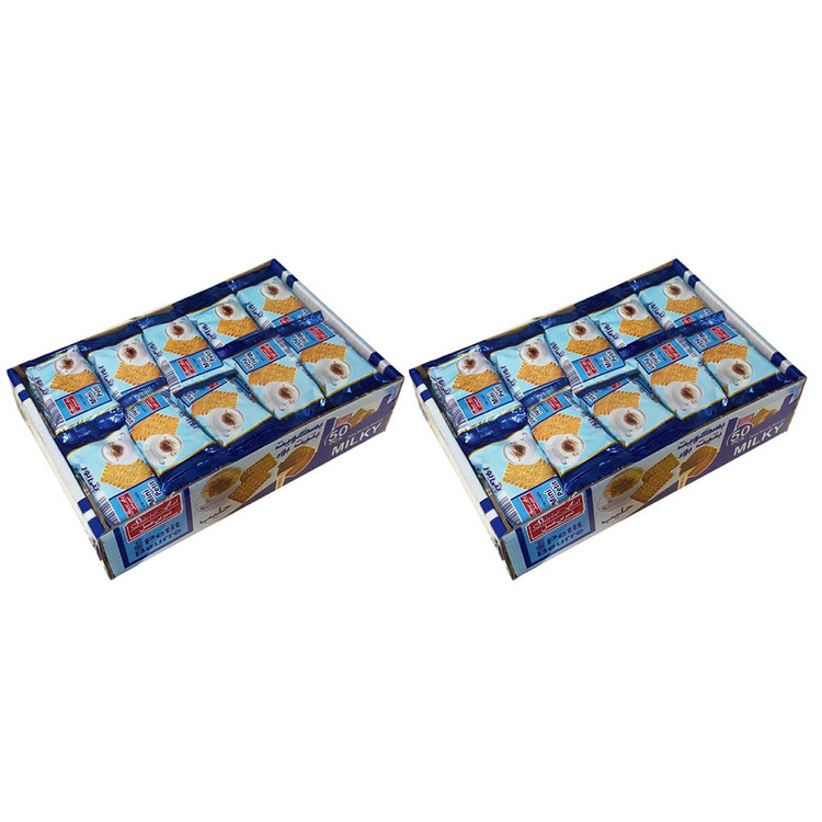 بیسکویت پتی بور شیری شیرین عسل - 13 گرم بسته 100 عددی